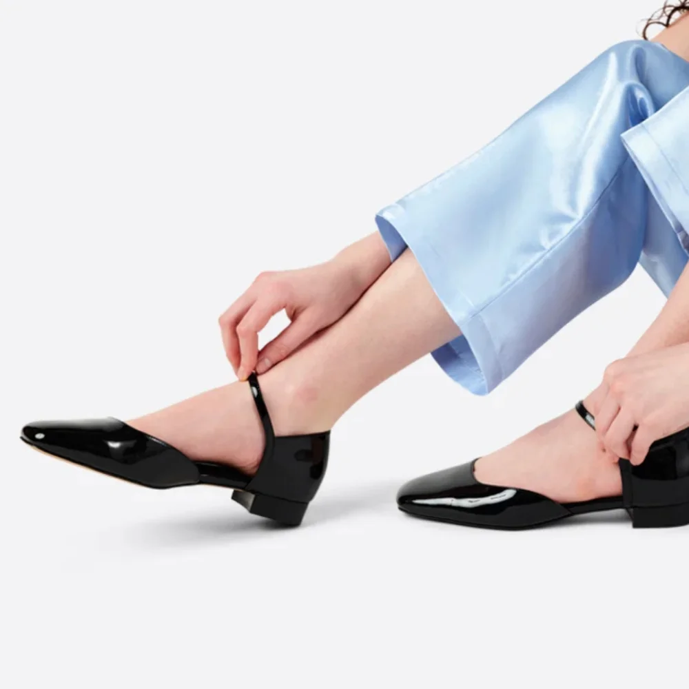 Intentionally blank ELIZABETH BLACK SOLE MARY JANE - Picture 2 of 4